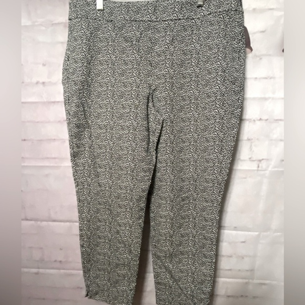 Talbots 14 petite NWT black/white ankle pants